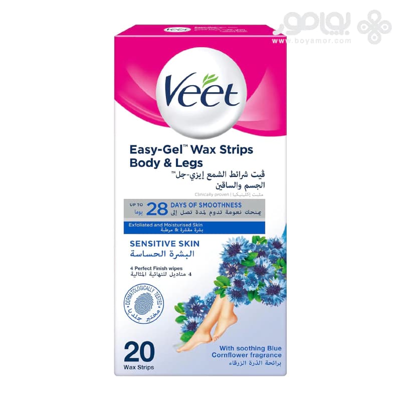 نوار موبر بدن ویت سری Easy Gel بسته 20 عددی مناسب پوست حساس