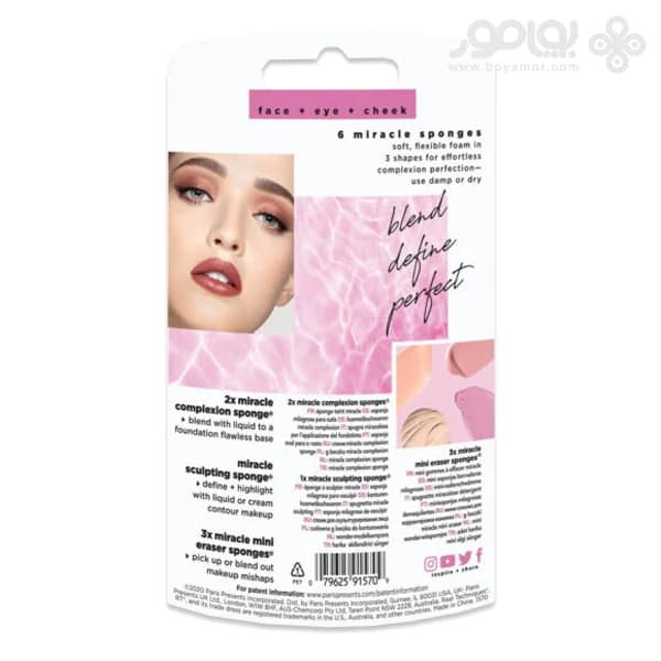 ست اسفنج آرایشی ریل تکنیک مدل Miracle 91570 بسته 6 عددی — تصویر ۲