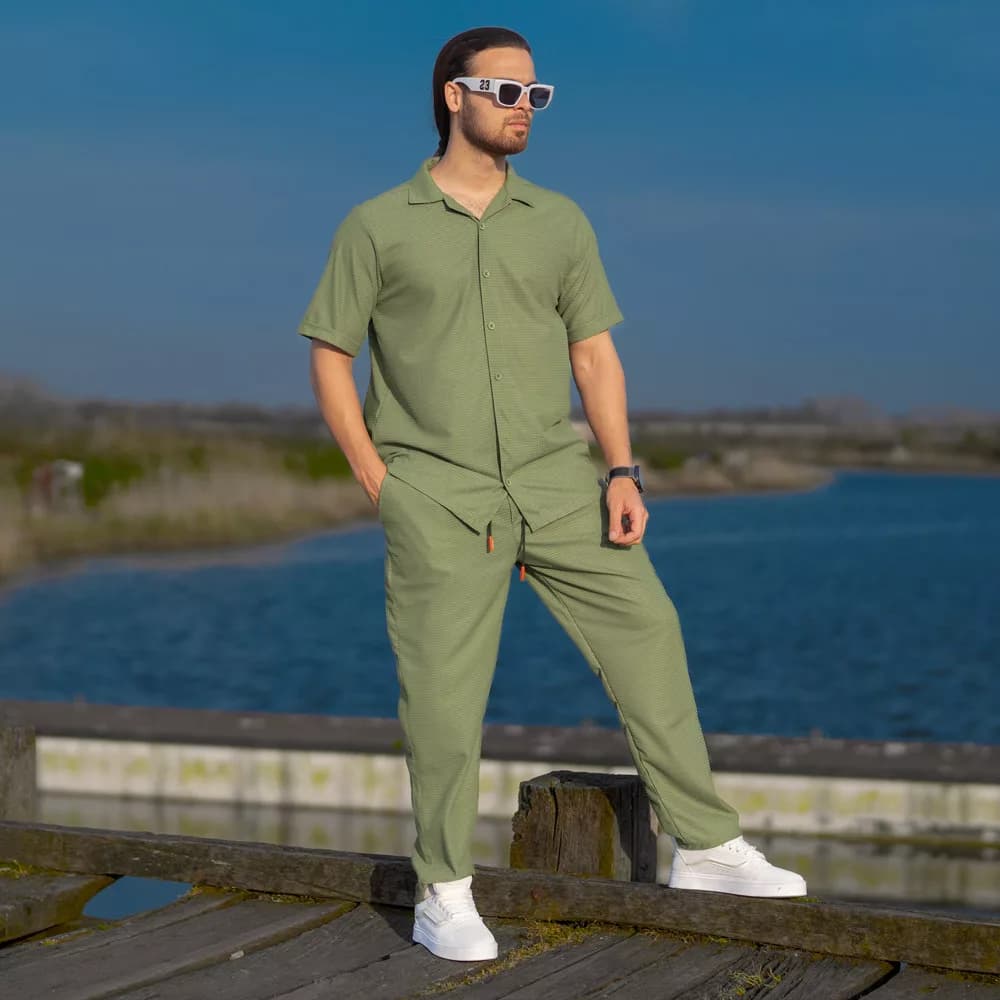 ست پیراهن و شلوار مردانه مراکش کد 25606 — تصویر ۲