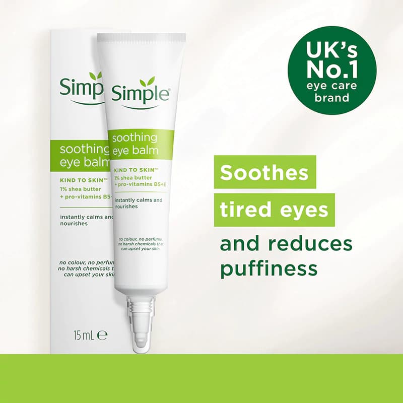 کرم تسکین دهنده دور چشم سیمپل مدل Soothing حجم 15 میل — تصویر ۲