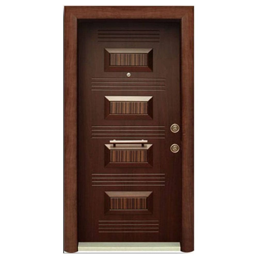 درب ضد سرقت کلاسیک چوب طبیعی طرح ایتالیایی – کد 255