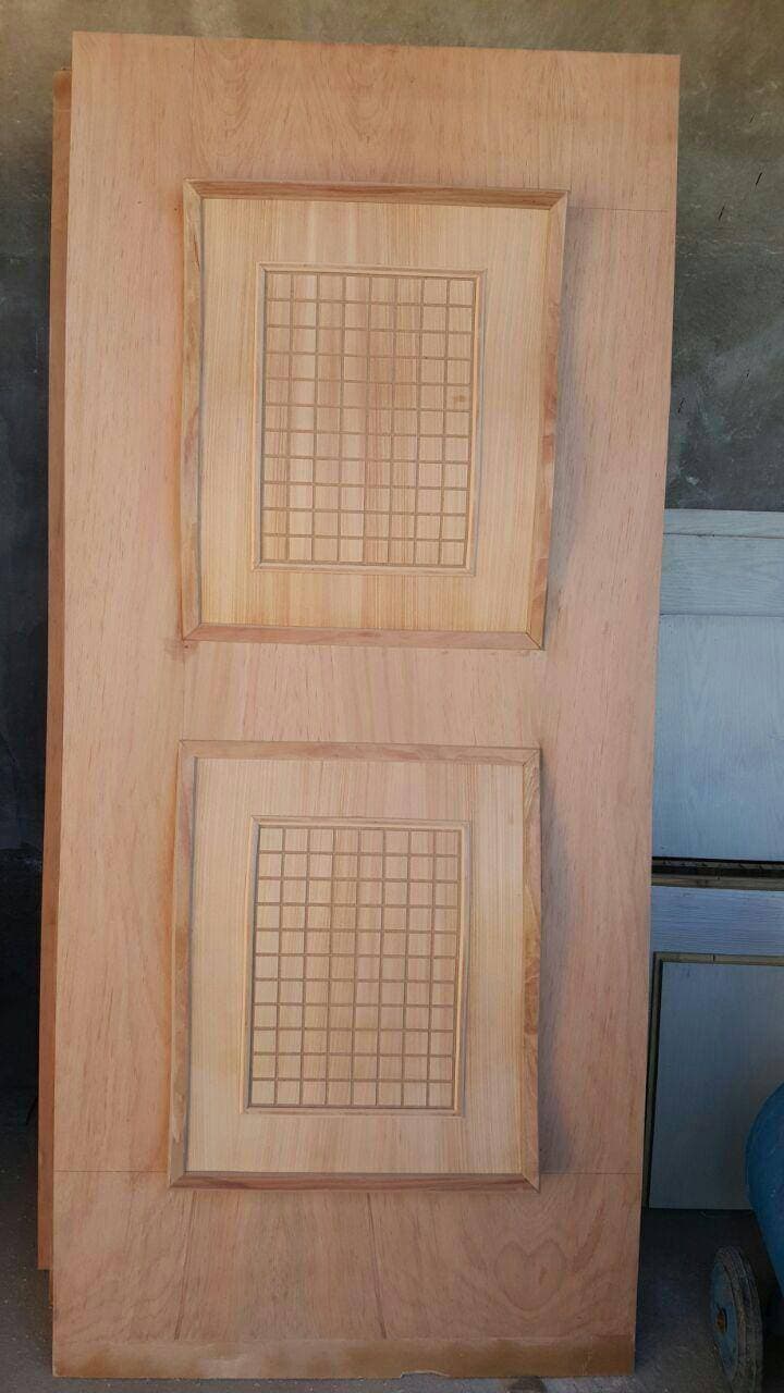 درب ضد سرقت کلاسیک با طرح خطی و رنگ گرم طبیعی – کد MA 328 — تصویر ۵