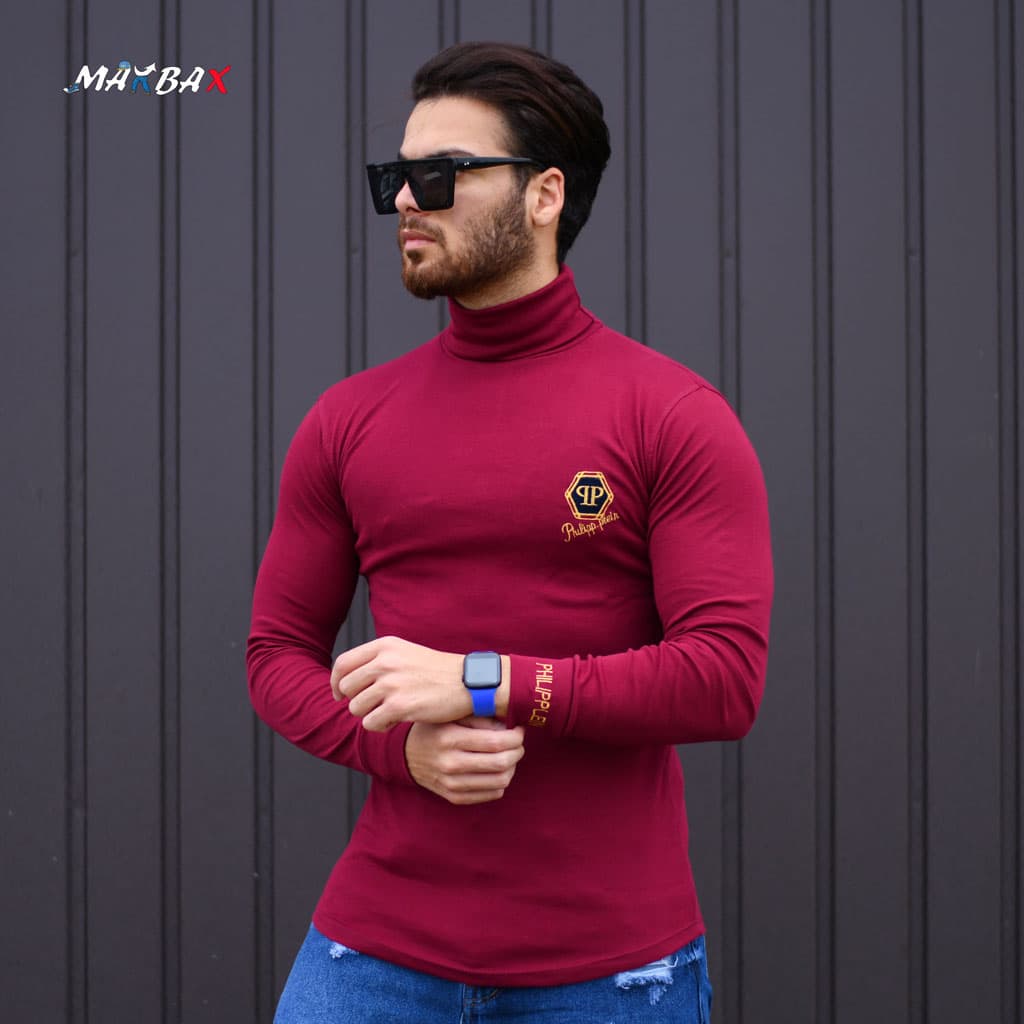 تیشرت مردانه یقه اسکی qp کد 11468 — تصویر ۳