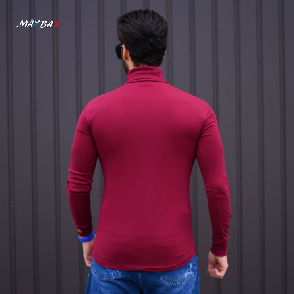 تیشرت مردانه یقه اسکی qp کد 11468 — تصویر ۴
