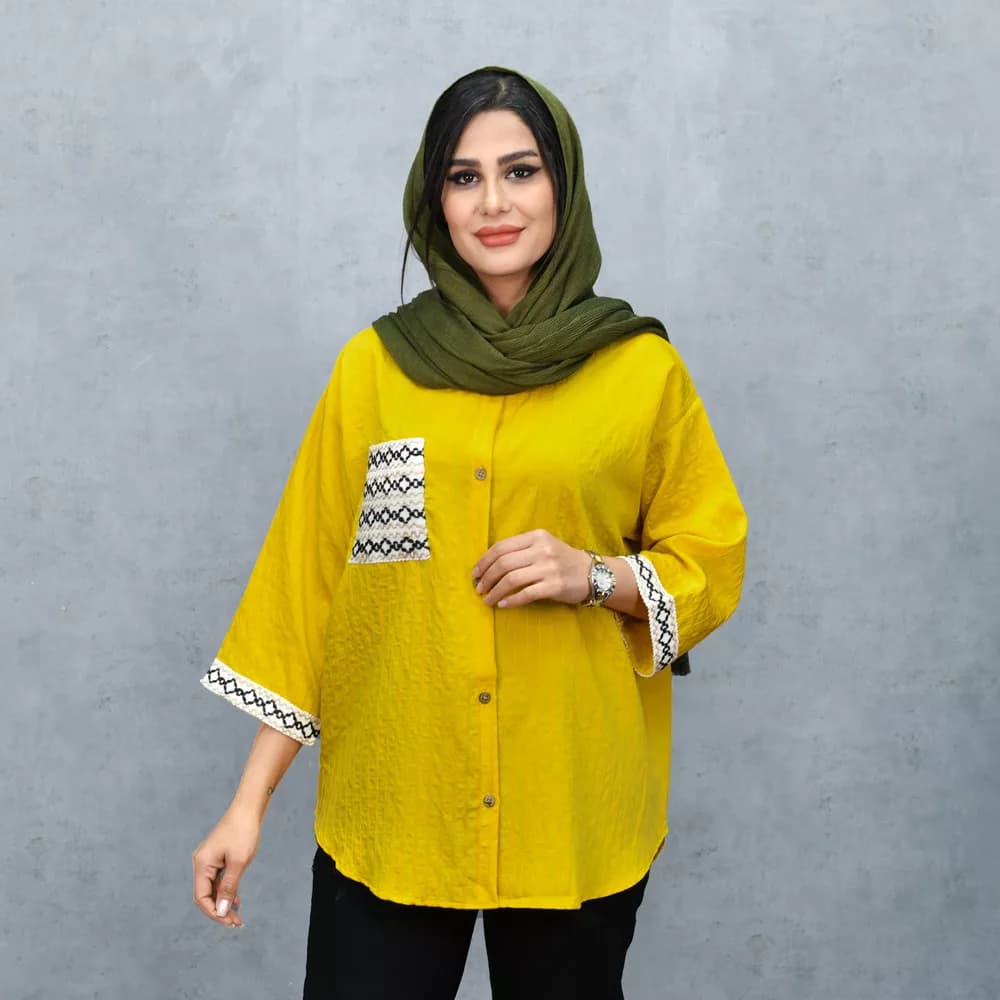 مانتو دخترانه خامه دوزی کد 25421 — تصویر ۸