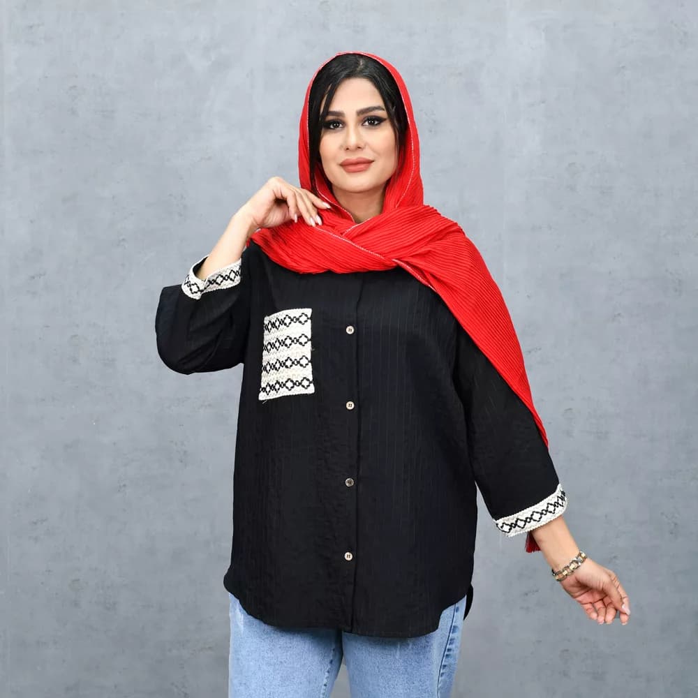 مانتو دخترانه خامه دوزی کد 25421 — تصویر ۶