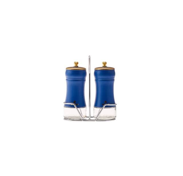 ست نمکدان فلفلدان استندی کاراجا مدل blue berry آبی 2 عددی