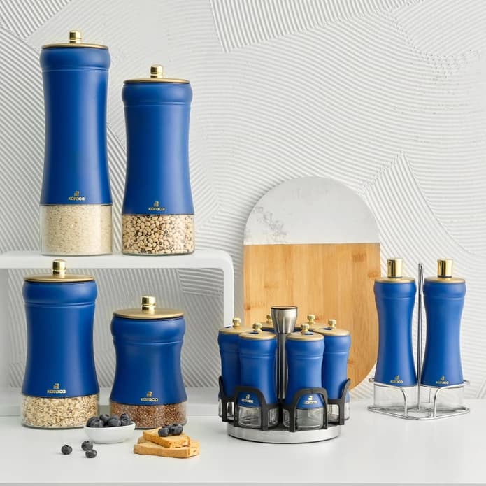 جا ادویه ای استند چرخشی کاراجا مدل blue Berry — تصویر ۳