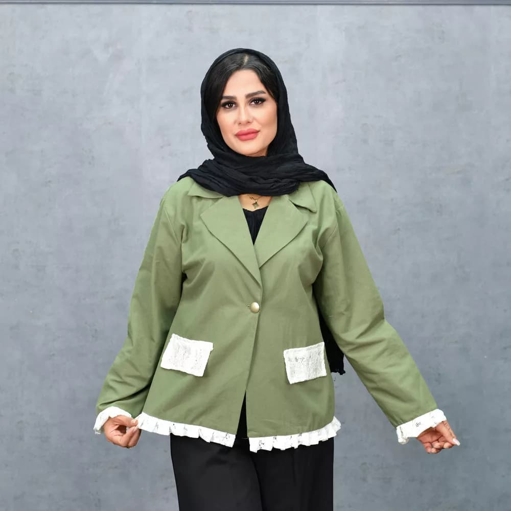 مانتو کتی دخترانه کد 25418 — تصویر ۵
