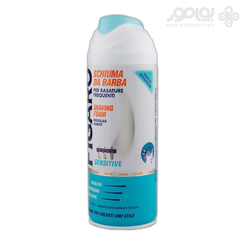کف اصلاح مردانه فیگارو مدل SENSITIVE حجم 400 میل