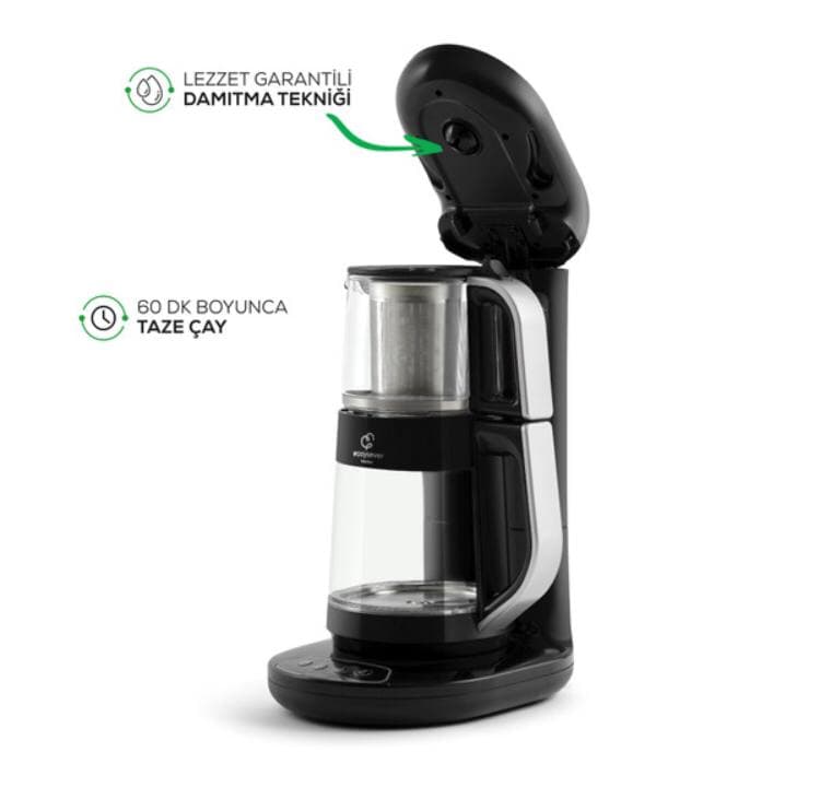 چاییساز برقی کاراجا مدل رباتیک connect robotea کروم — تصویر ۶