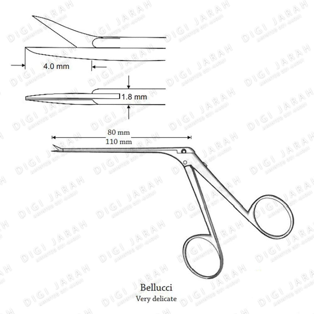 قیچی گوش -بلوچی راست J-31-3425 surgicon