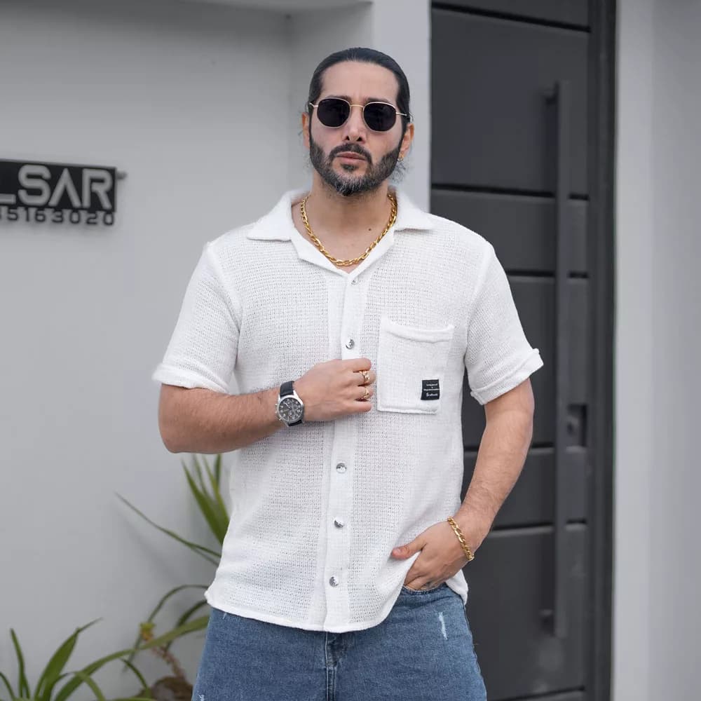 پیراهن مردانه بافتی کد 24951