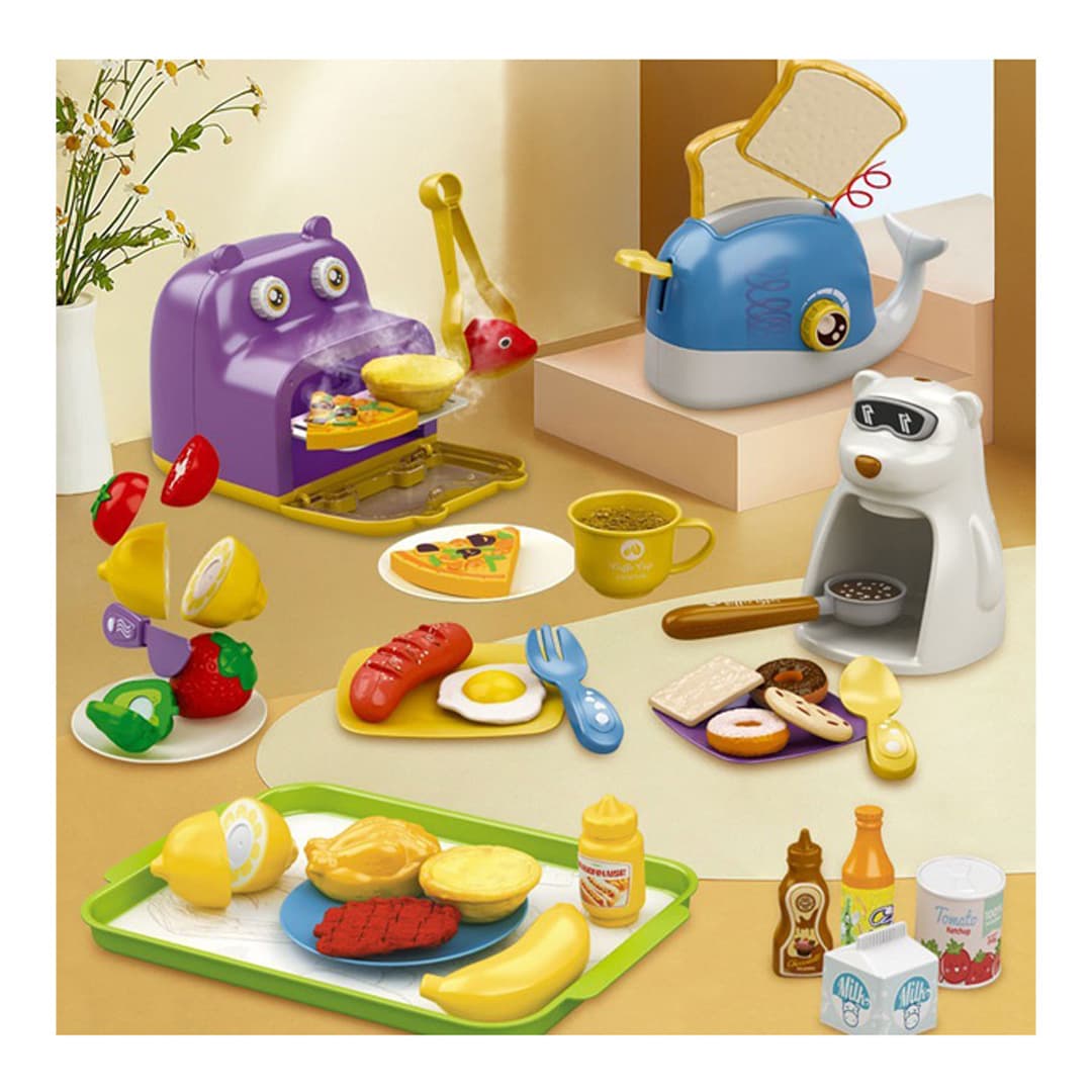 اسباب بازی ست صبحانه موزیکال رنگارنگ Five Star 35843 — تصویر ۲