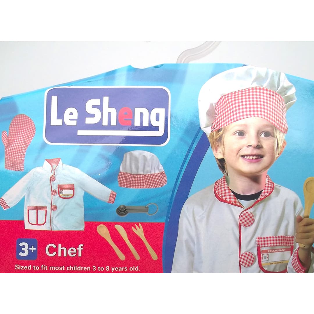 لباس مشاغل کودکان طرح سرآشپز کد 0988 | Le Sheng