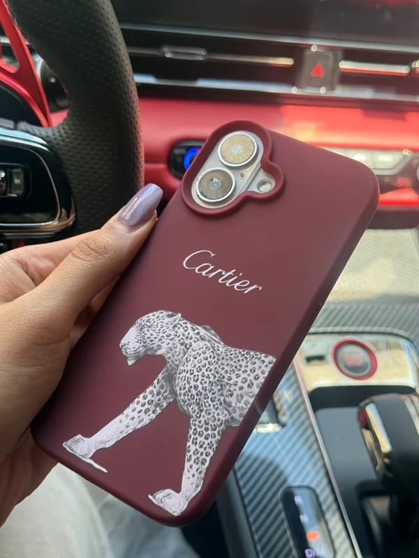 قاب Cartier طرح پلنگی گوشی آیفون 16 پرو — تصویر ۲