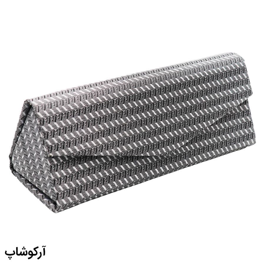 قاب عینک کتابی و مثلثی شکل با رنگ طوسی (تاشو) مدل 992601