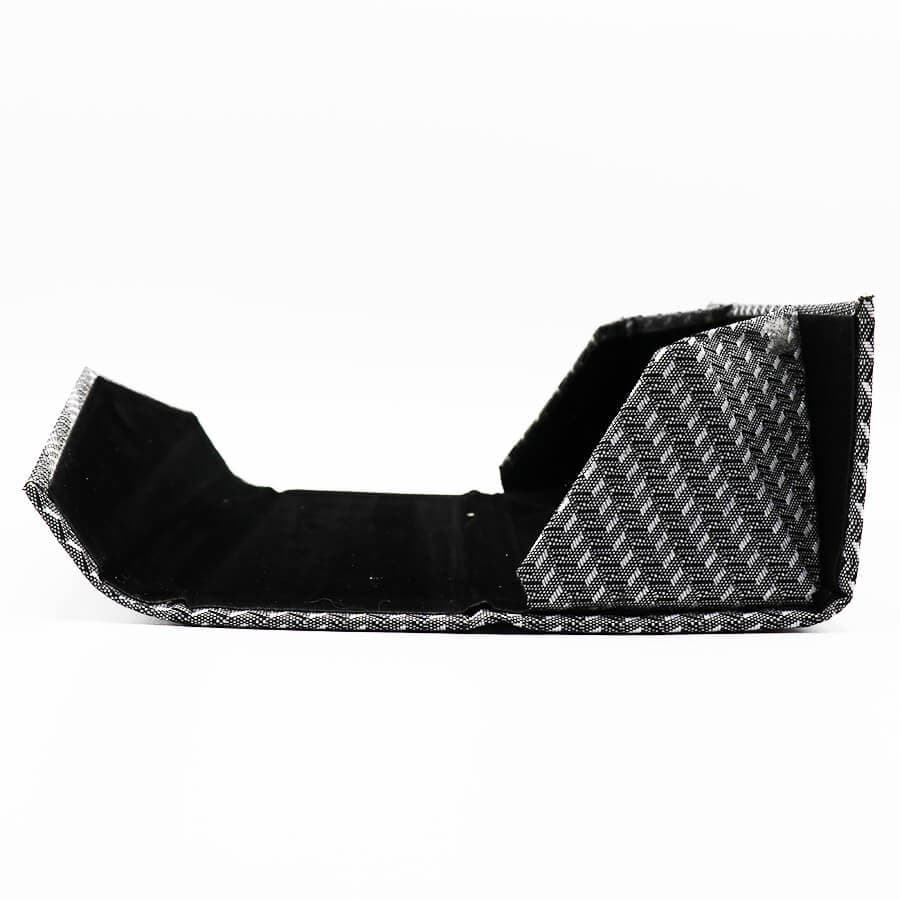 قاب عینک کتابی و مثلثی شکل با رنگ طوسی (تاشو) مدل 992601 — تصویر ۴