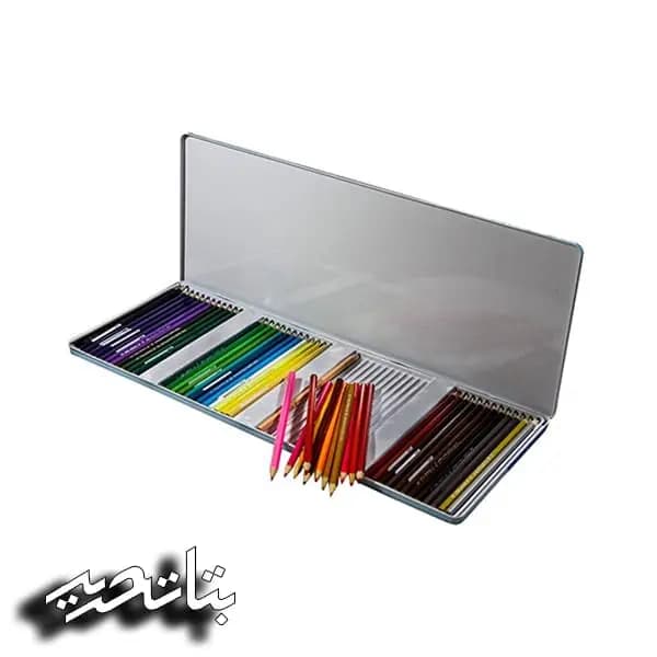 اسکول مکس- مداد رنگی 48 رنگ جعبه فلزی کد 203