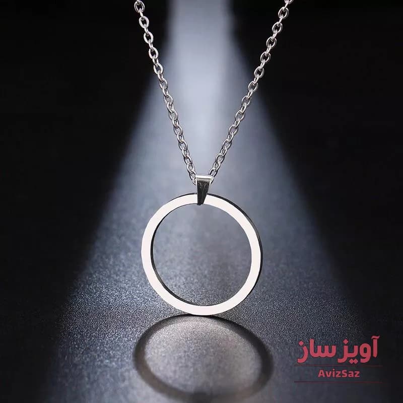 گردنبند دایره هندسی کد 100237