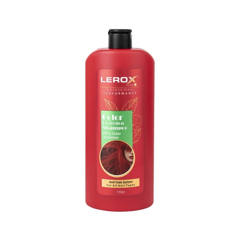 شامپو تثبیت کننده رنگ مو لروکس مدل Color Protection حجم 550 میلی لیتر — تصویر ۲