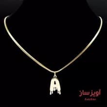 گردنبند حرف A کد 100223