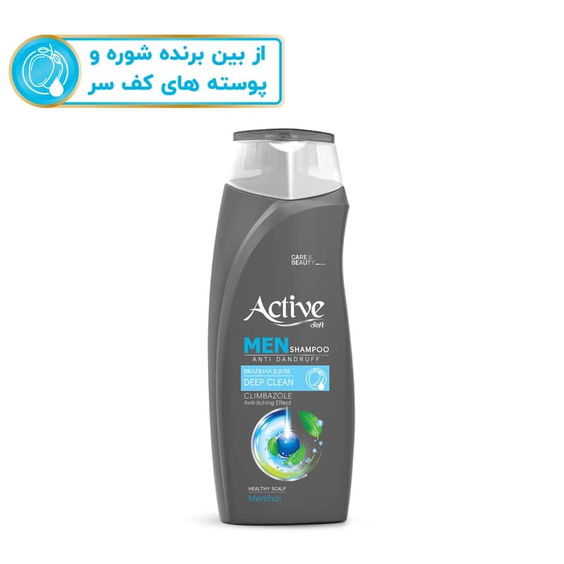 شامپو ضد شوره مو اکتیو مدل Climbazole حجم 350 میلی لیتر