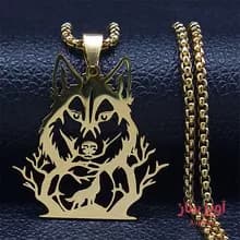 گردنبند گرگ کد 100220