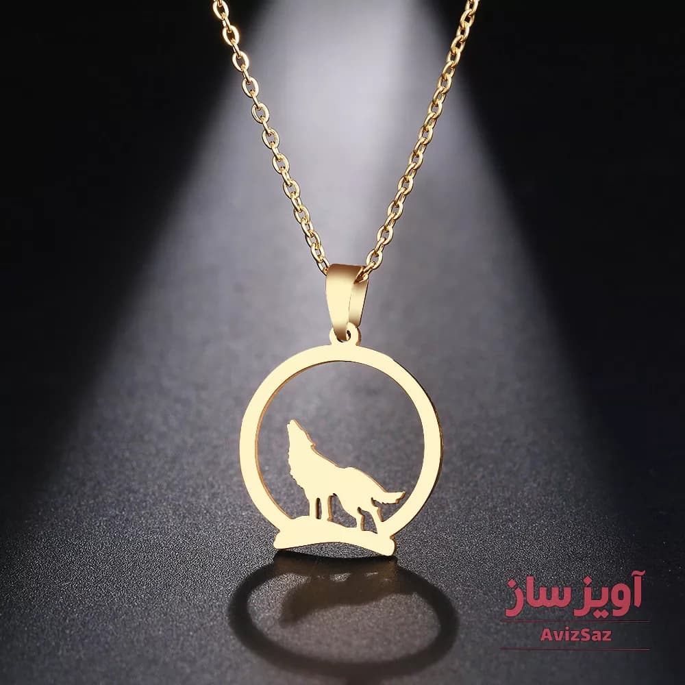 گردنبند گرگ کد 100213