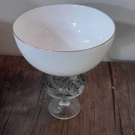 کاسه ابگوشت خوری ارکوپال سفید لب طلا(6عددی)