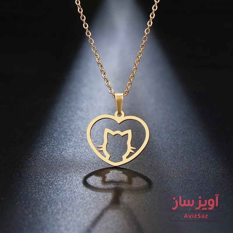 گردنبند کیتی با طرح قلب کد 100197