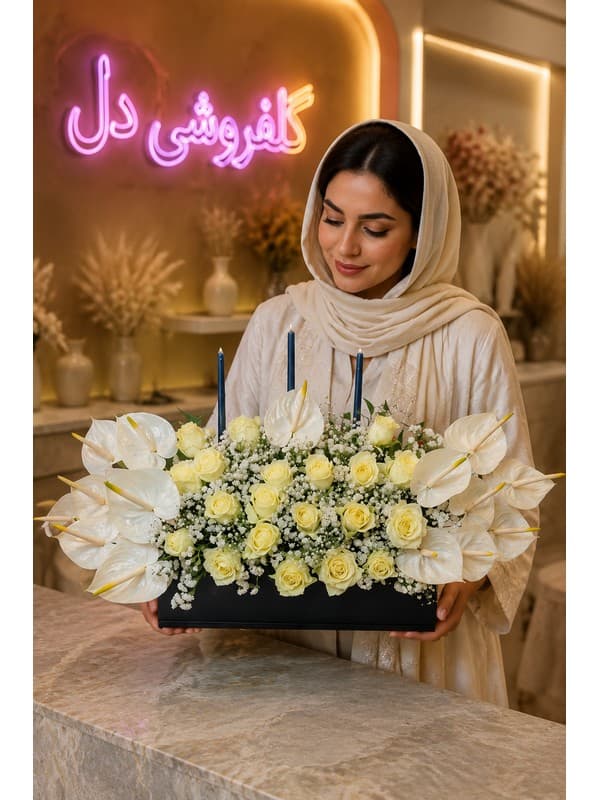 سبد گل روز 1BCD8E
