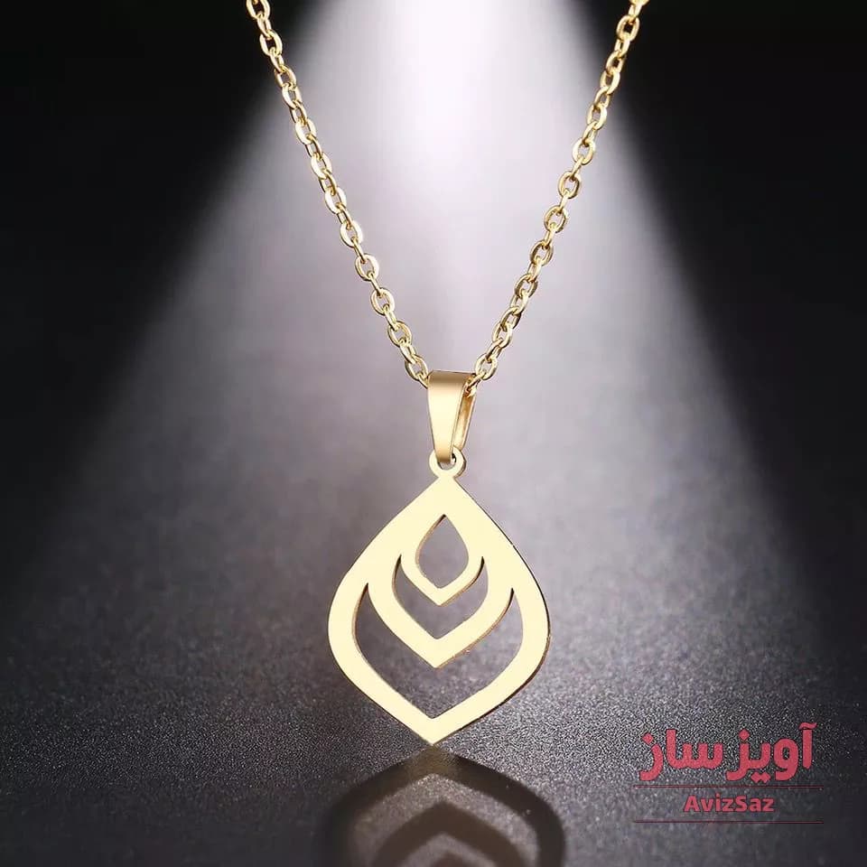 گردنبند قطره برگ کد 100166