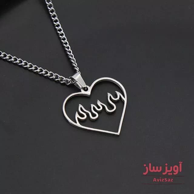 گردنبند قلب اتشین کد 100161