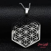 گردنبند گل هندسی نماد زندگی کد 100148