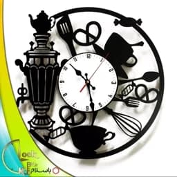 ساعت دیواری طرح آشپزخانه سنتی کد 19 (پس کرایه) — تصویر ۲