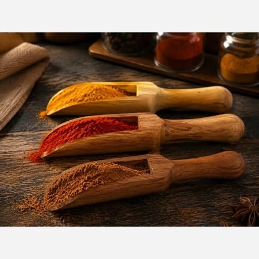 پبمانه ادویه چوبی دست ساز(قاشق ادویه چوبی دست ساز) مدل02