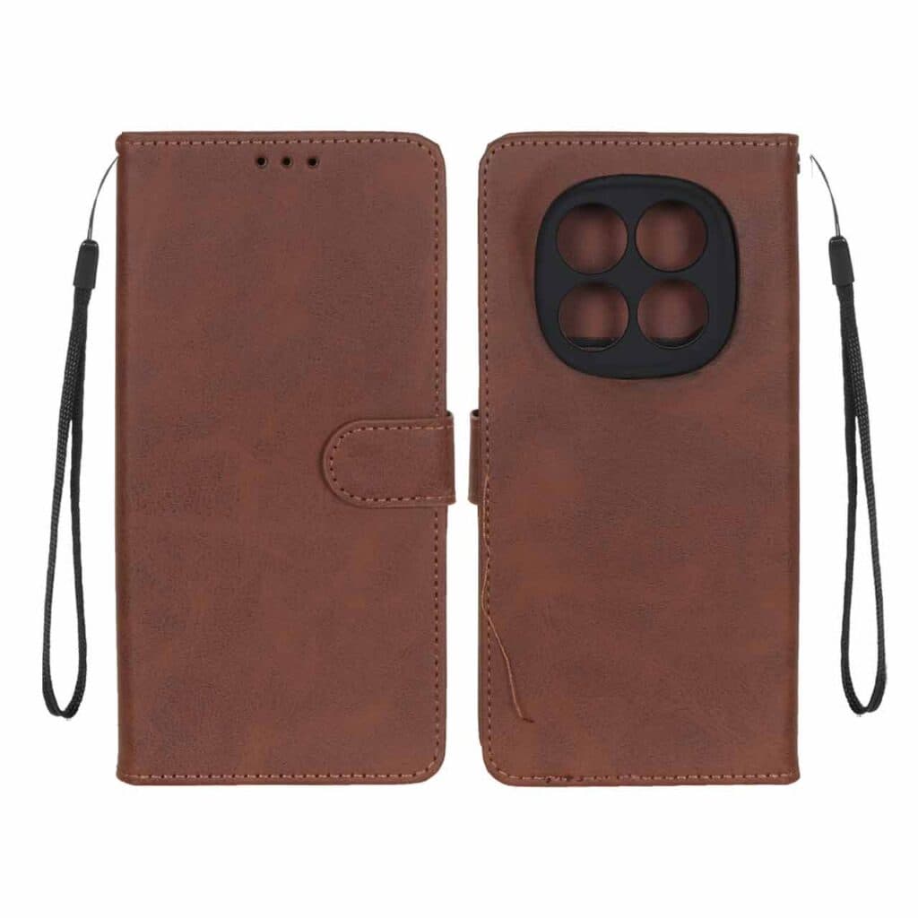 کیف موبایل مگنتی درجه یک MNC مدل Xiaomi Redmi Note 14 Pro 4G – قهوه ای — تصویر ۲