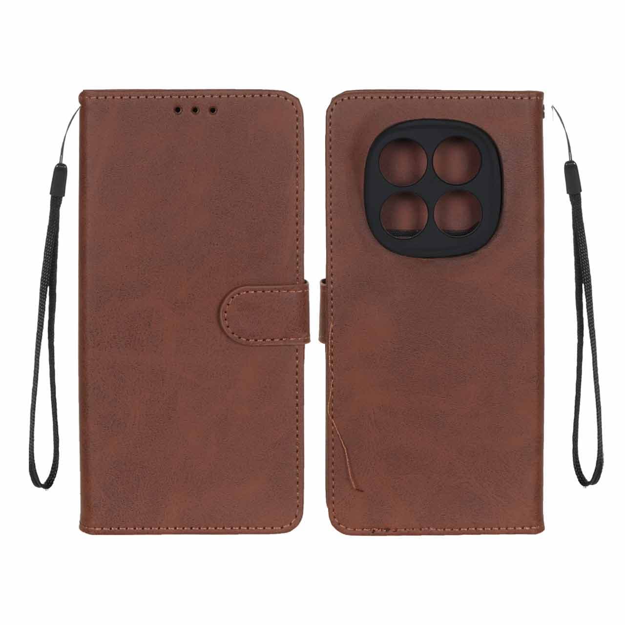 کیف موبایل مگنتی درجه یک MNC مدل Xiaomi Redmi Note 14 Pro 4G – قهوه ای