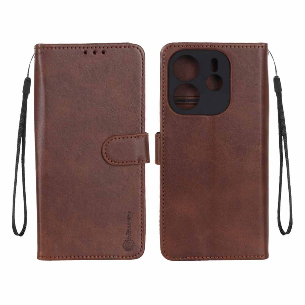 کیف موبایل مگنتی Nillkin مدل Xiaomi Redmi Note 14 4G – قهوه ای — تصویر ۲