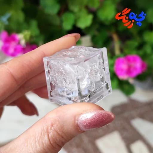 اسباب بازی یخ رنگی چراغدار تک عددی سایز 2/5در2/5 سانتیمتر