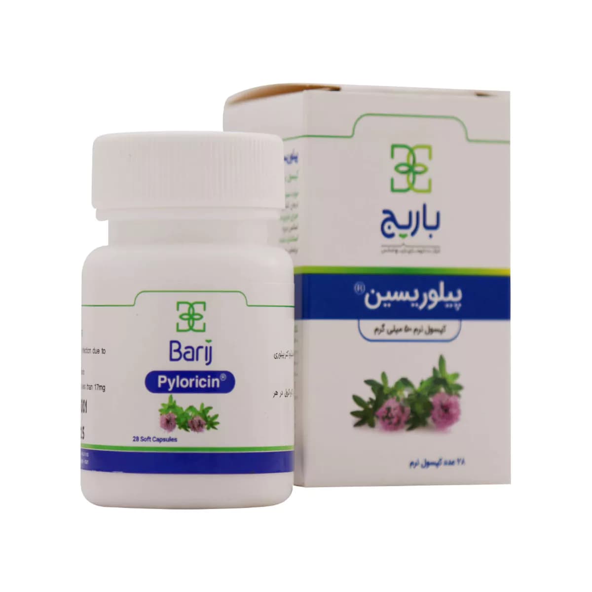 کپسول نرم پیلوریسین تعداد ۲۸ عدد باریج اسانس