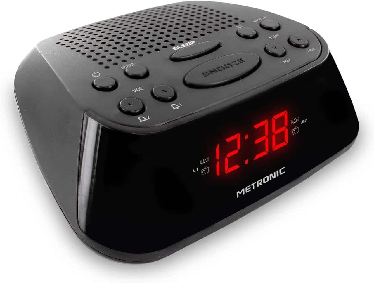 ساعت رومیزی دیجیتال و رادیو Metronic — تصویر ۴