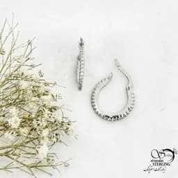 گوشواره نقره 925 عیار کد 20991 — تصویر ۲