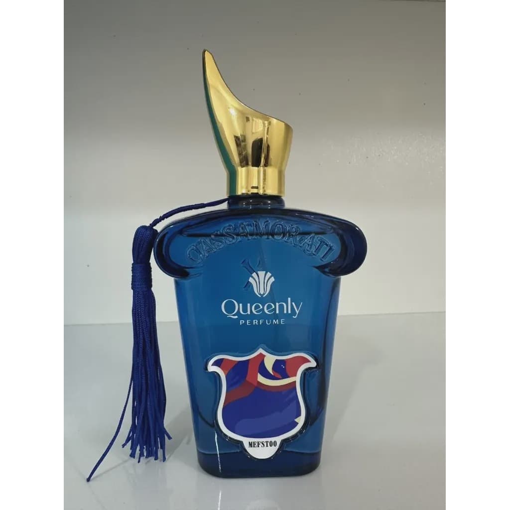 ادو پرفیوم عطر مردانه کویین لی Queenly مدل کازاموراتی مفیستو MEFSTOO حجم 100 میل