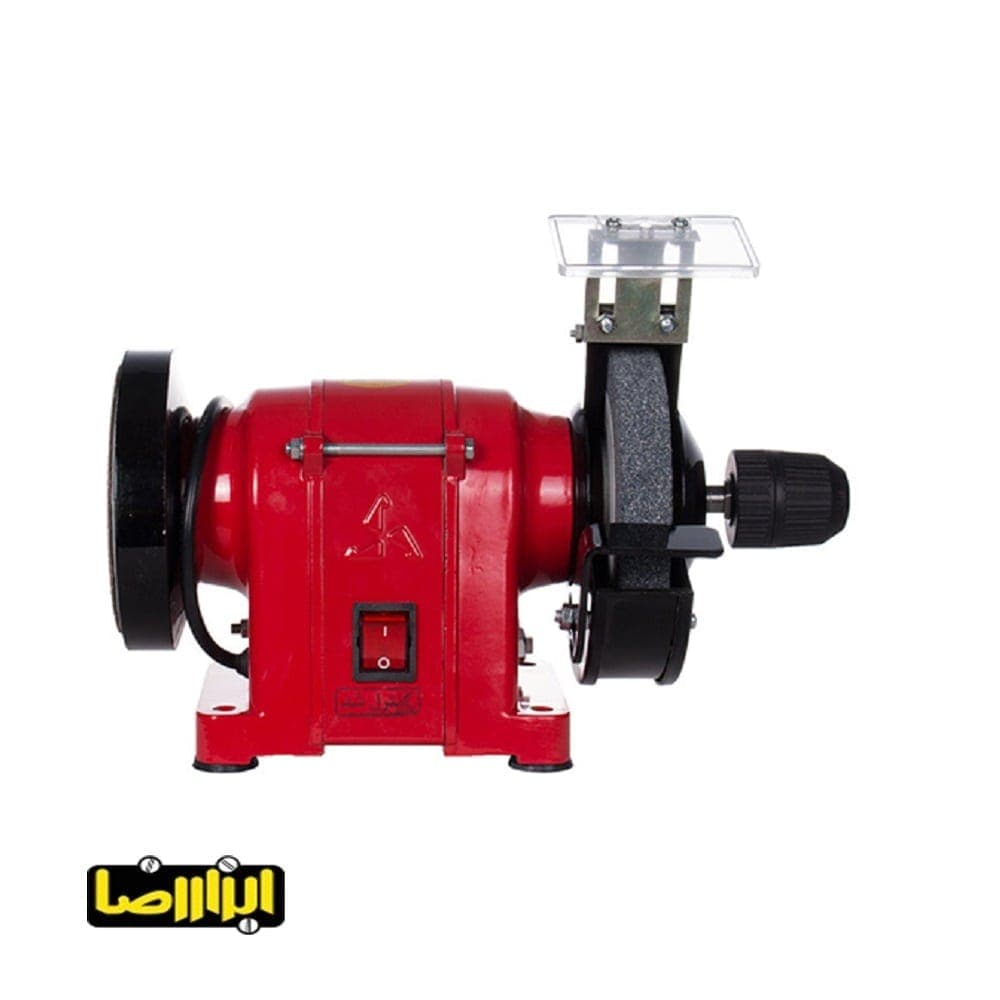 سنگ سنباده رومیزی محک 200 وات سه نظام دار مدل DGD-125/2