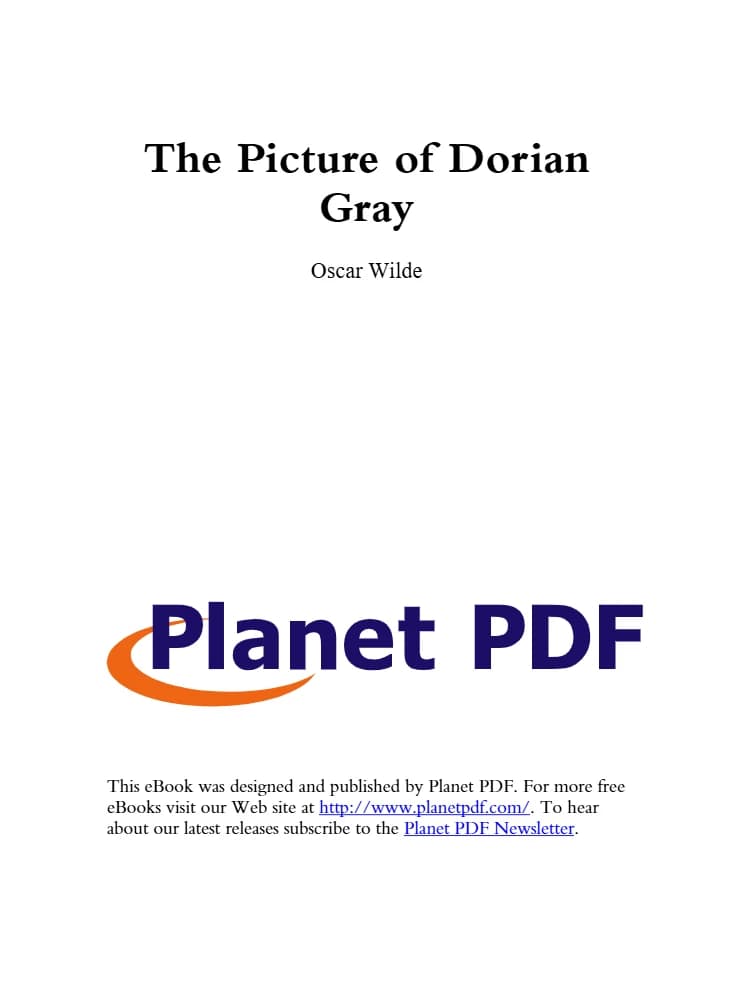 کتاب تصویر دوریان گری اثر اسکار وایلد نسخه انگلیسی PDF