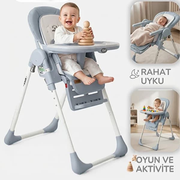 صندلی غذاخوری کودک کیوی مدل Koala Plus آبی