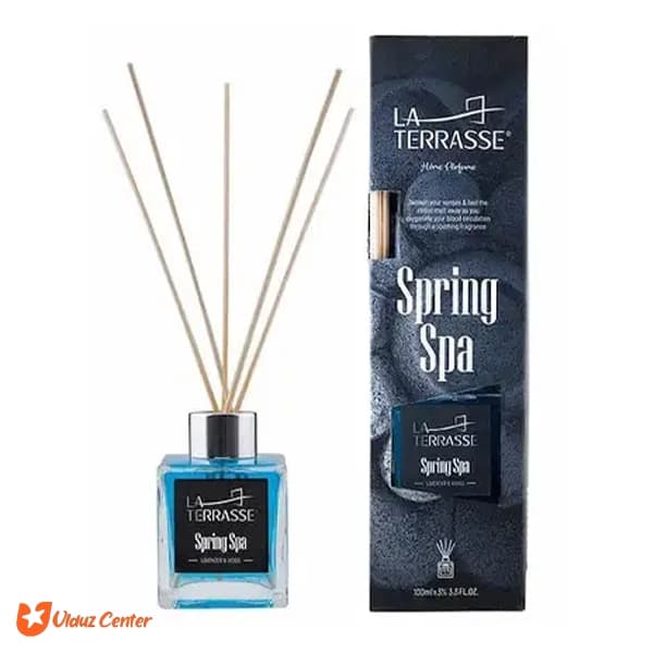 خوشبوکننده هوا لاتراس با چوب بامبو مدل Spring Spa حجم 100 میل