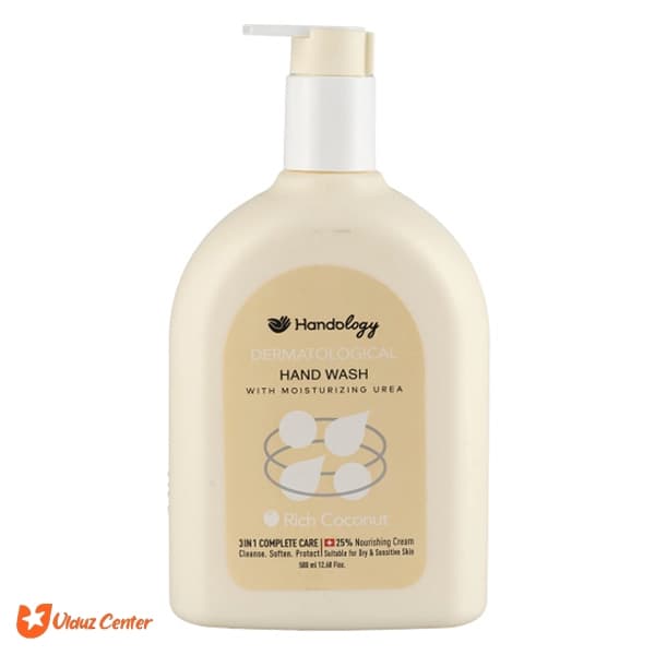 مایع دستشویی کرمی هندولوژی حاوی اوره مدل Rich Coconut حجم 500 میل